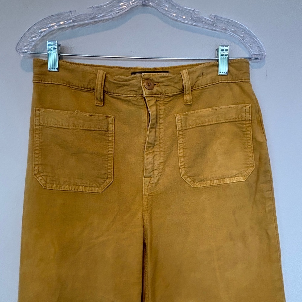 Point Sur Yellow Pants Crop Wide Leg 28 - Picture 2 of 8
